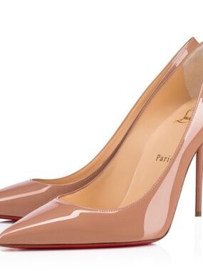 Christian Louboutins nude heels